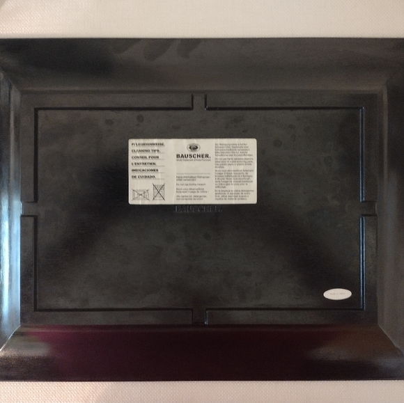 Bauscher Black Rectangular Chargers Restaurant Quality Charcuterie - Picture 7 of 14